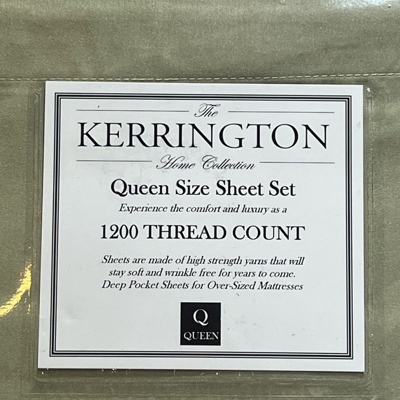 Kerrington 1200 Thread Count Queen Size Sheet Set - Picture 3 of 4